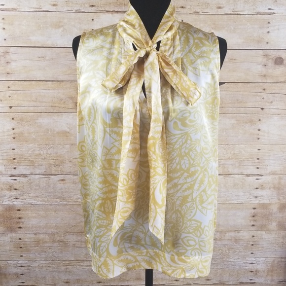 CAbi Tops - Cabi 801 Moonbeam Silk Floral Blouse